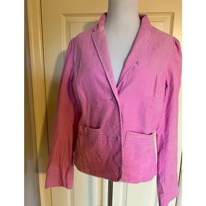 Soft and stretchy corduroy blazer in beautiful pink color